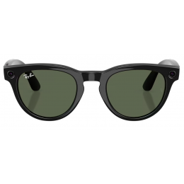Умные очки Ray-Ban Meta* Headliner Gen 2 Shiny Black, Солнцезащитные линзы G-15 Green (RW4013), размер L